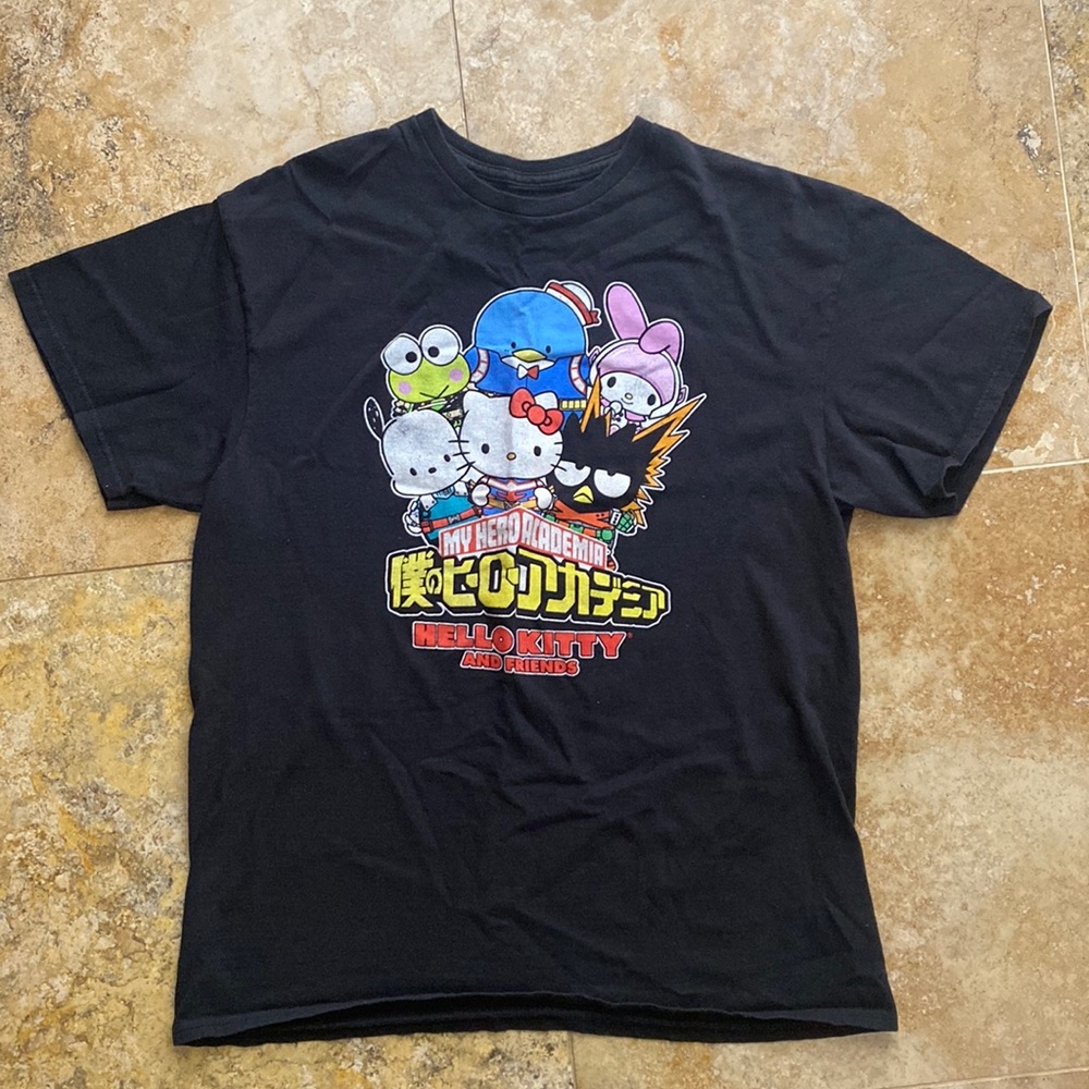 MY Hero academia Sanrio & friends Japanese crewneck short sleeve tee large
